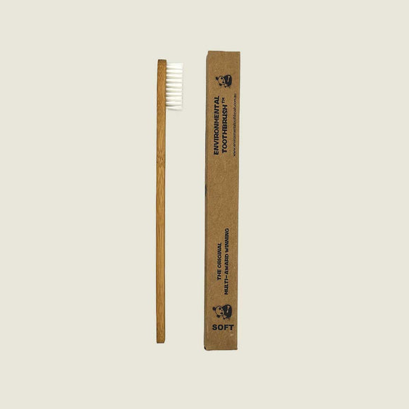 All natural adults soft bamboo toothbrush available from our Northamptonshire based refill shop