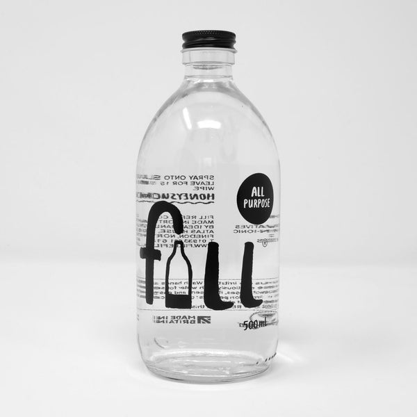 Fill vegan friendly all purpose cleaner honeysuckle scent with refill bottle
