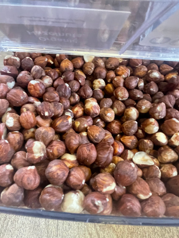 Organic raw hazelnuts available from our Northamptonshire based refill shop