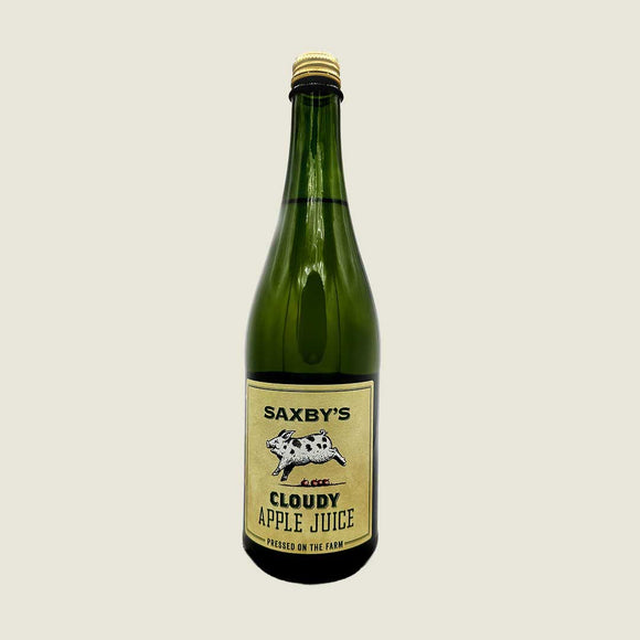Vegan friendly Saxbys cloudy apple juice available from our Northamptonshire based refill shop