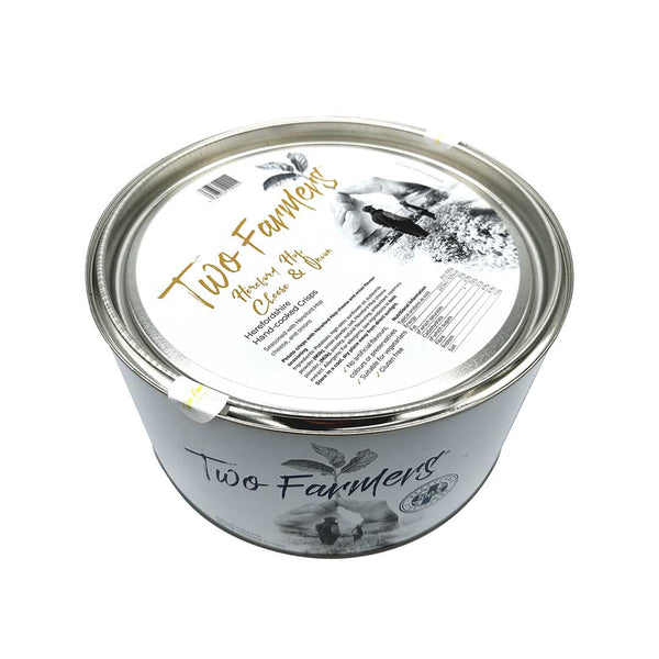 Two Farmers hand cooked crisps hereford hop cheese and onion flavour available from our Northamptonshire based refill shop